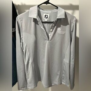 FootJoy Light Gray long sleeve polo